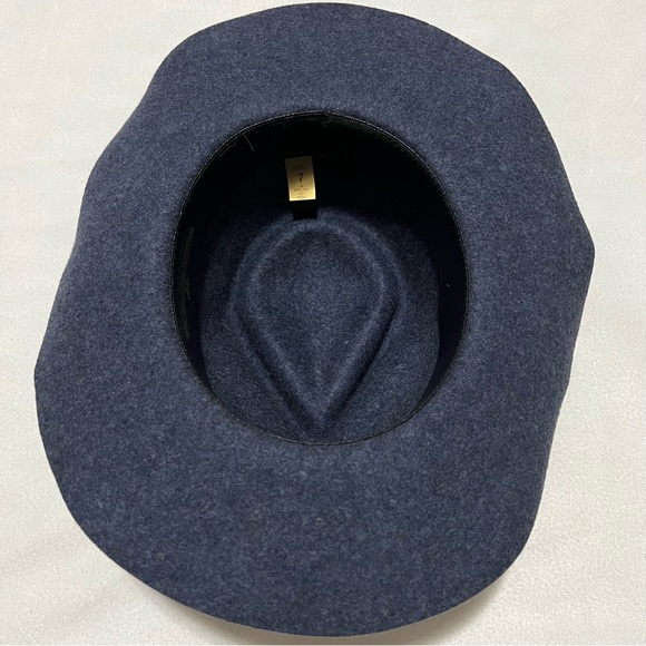 Western Express Inc 100% wool vintage cowboy hat navy blue 7” men - Picture 5 of 9